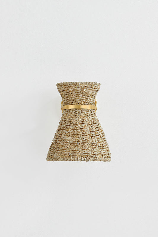 Mitzi by Hudson Valley Lighting Jamie Wall Sconce in Aged Brass, detail view 1