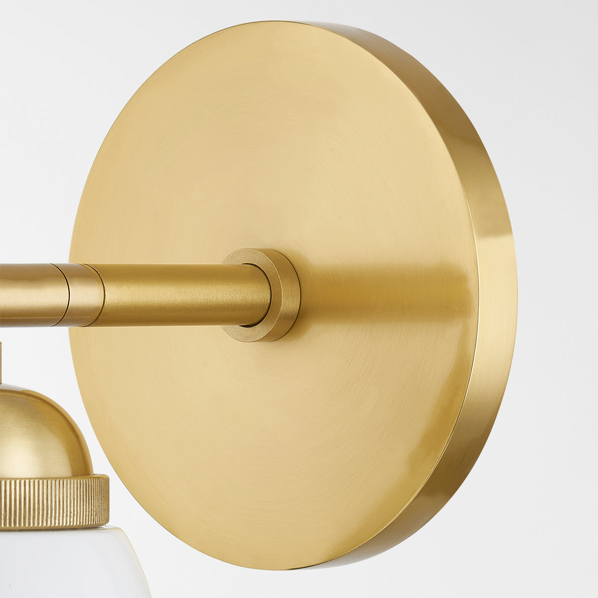 Mitzi by Hudson Valley Lighting Jamila Wall Sconce in Aged Brass, detail view 2