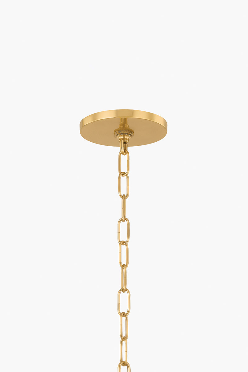 Mitzi by Hudson Valley Lighting Janie Chandelier in Aged Brass / True Bronze, detail view 5