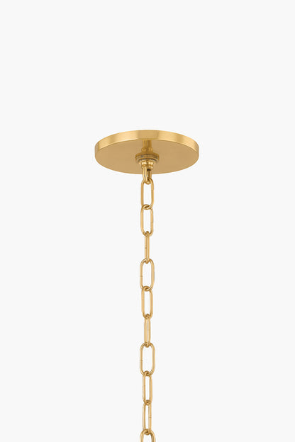 Mitzi by Hudson Valley Lighting Janie Chandelier in Aged Brass / True Bronze, detail view 5