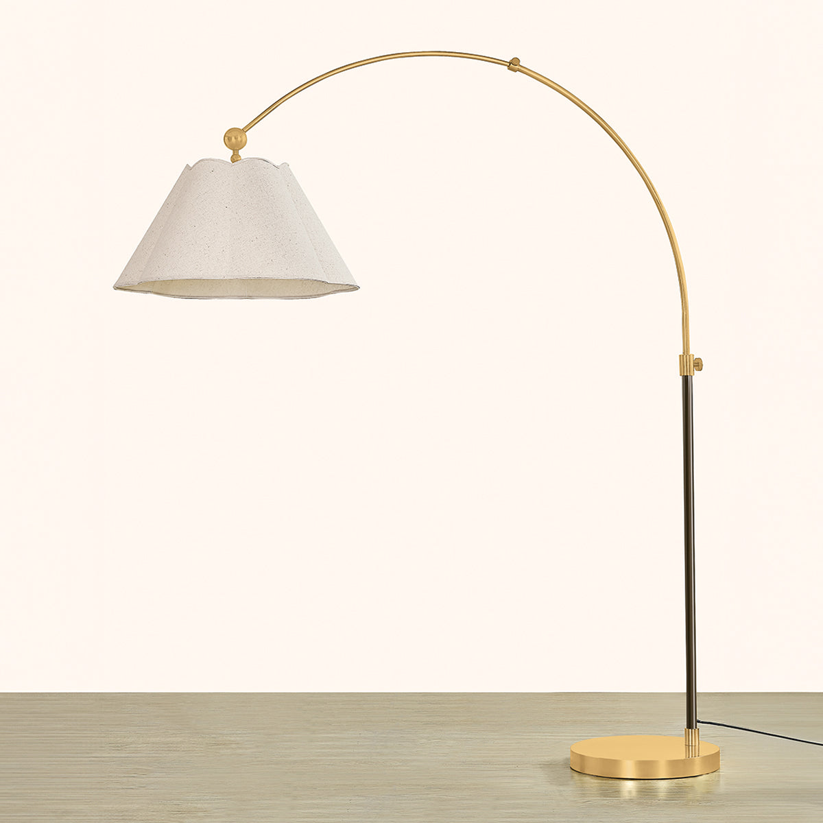 Mitzi by Hudson Valley Lighting Janie Floor Lamp in Aged Brass / True Bronze, detail view 2
