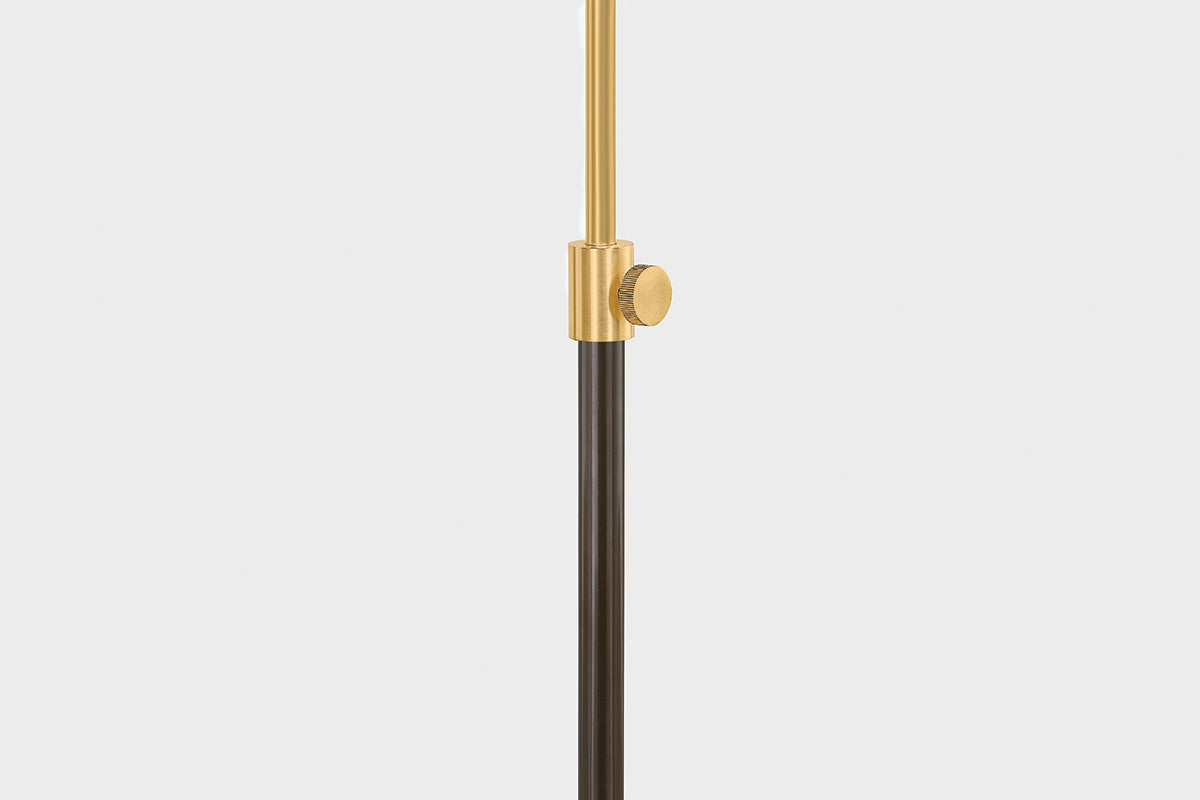 Mitzi by Hudson Valley Lighting Janie Floor Lamp in Aged Brass / True Bronze, detail view 3
