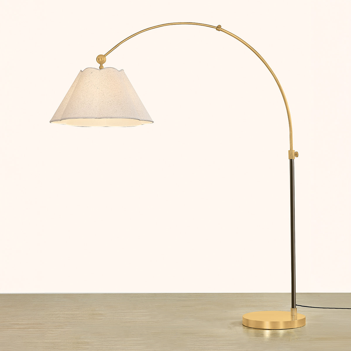 Mitzi by Hudson Valley Lighting Janie Floor Lamp in Aged Brass / True Bronze, detail view 4