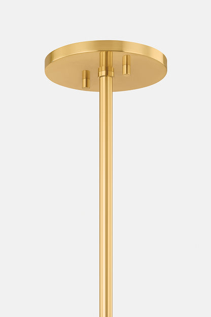 Mitzi by Hudson Valley Lighting Janie Linear Chandelier in Aged Brass / True Bronze, detail view 5