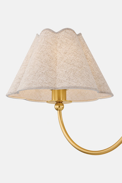 Mitzi by Hudson Valley Lighting Janie Linear Chandelier in Aged Brass / True Bronze, detail view 7