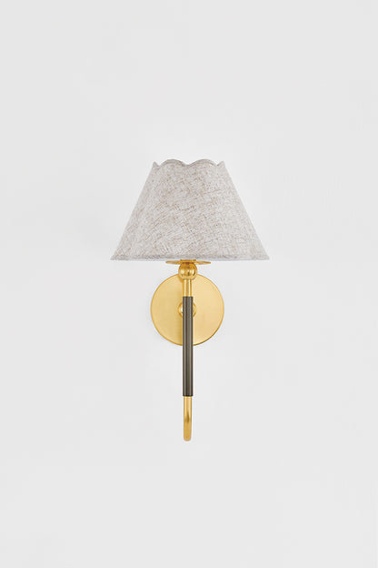 Mitzi by Hudson Valley Lighting Janie Wall Sconce in Aged Brass / True Bronze, detail view 1