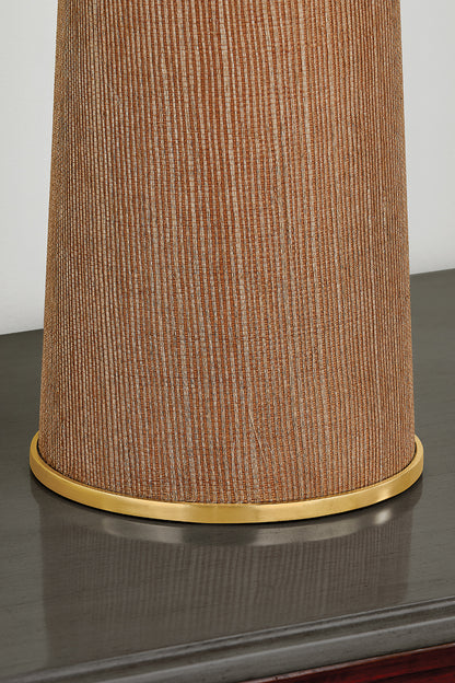 Mitzi by Hudson Valley Lighting January Table Lamp in Aged Brass, detail view 7