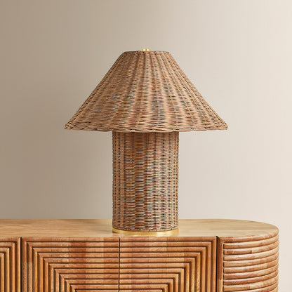 Mitzi by Hudson Valley Lighting Jeanette Table Lamp in Aged Brass, detail view 2