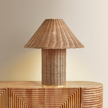 Mitzi by Hudson Valley Lighting Jeanette Table Lamp in Aged Brass, detail view 4