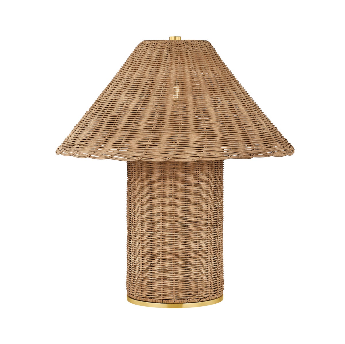 Mitzi by Hudson Valley Lighting Jeanette Table Lamp in Aged Brass