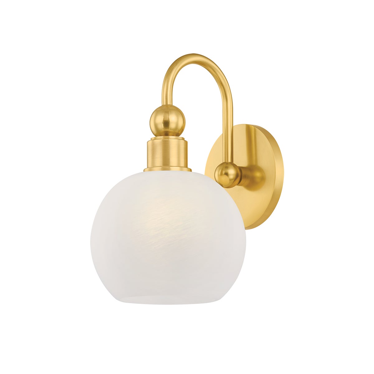 Mitzi by Hudson Valley Lighting Jerica 1-Light Vanity Light in Aged Brass