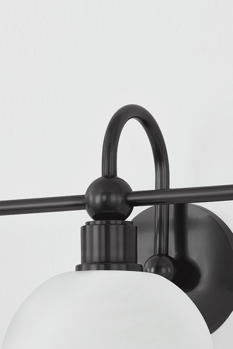 Mitzi by Hudson Valley Lighting Jerica 3-Light Vanity Light in Old Bronze, detail view 10