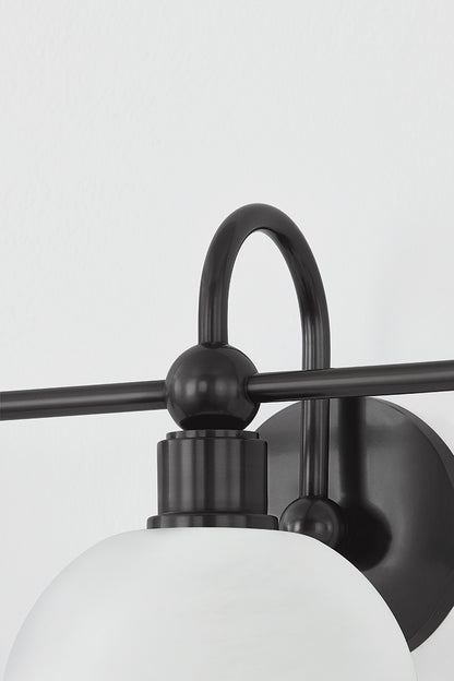 Mitzi by Hudson Valley Lighting Jerica 3-Light Vanity Light in Old Bronze, detail view 10