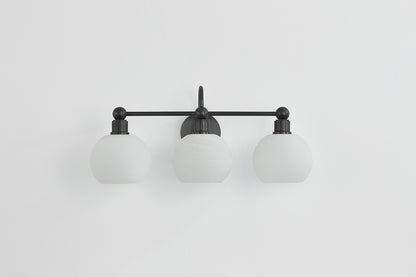 Mitzi by Hudson Valley Lighting Jerica 3-Light Vanity Light in Old Bronze, detail view 2