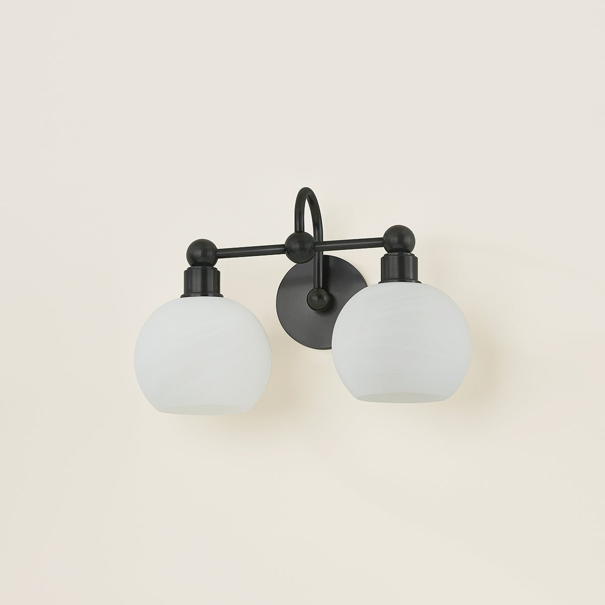 Mitzi by Hudson Valley Lighting Jerica 2-Light Vanity Light in Old Bronze, detail view 4