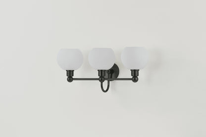 Mitzi by Hudson Valley Lighting Jerica 3-Light Vanity Light in Old Bronze, detail view 5