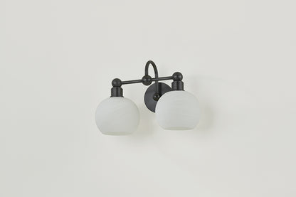 Mitzi by Hudson Valley Lighting Jerica 2-Light Vanity Light in Old Bronze, detail view 6
