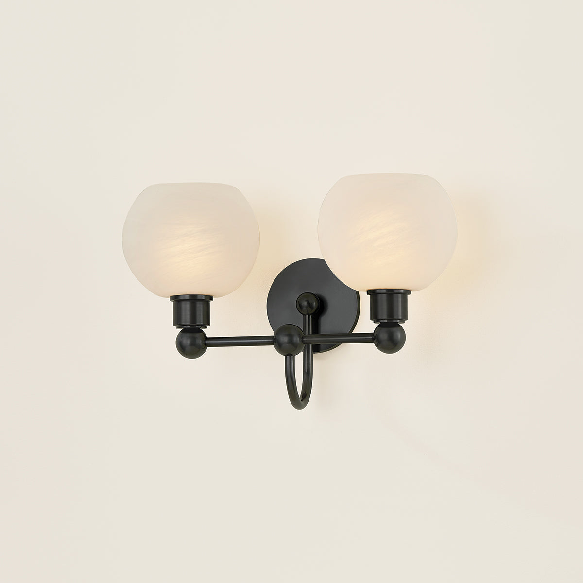 Mitzi by Hudson Valley Lighting Jerica 2-Light Vanity Light in Old Bronze, detail view 7