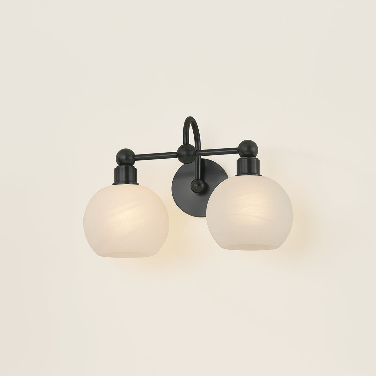 Mitzi by Hudson Valley Lighting Jerica 2-Light Vanity Light in Old Bronze, detail view 8