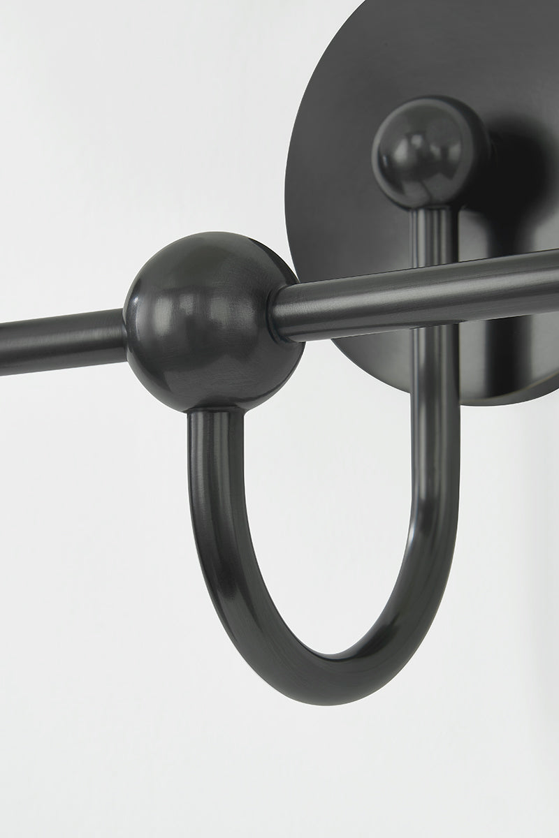 Mitzi by Hudson Valley Lighting Jerica 2-Light Vanity Light in Old Bronze, detail view 9