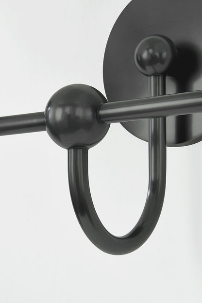 Mitzi by Hudson Valley Lighting Jerica 2-Light Vanity Light in Old Bronze, detail view 9
