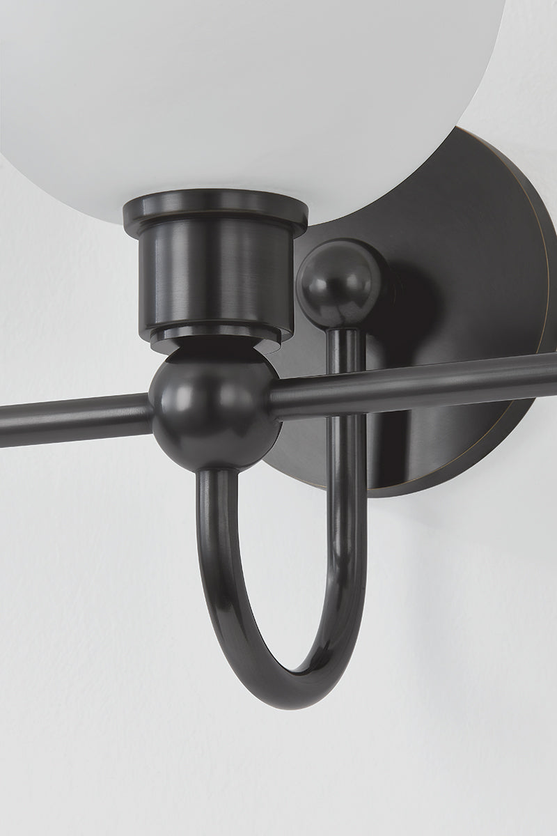 Mitzi by Hudson Valley Lighting Jerica 3-Light Vanity Light in Old Bronze, detail view 9