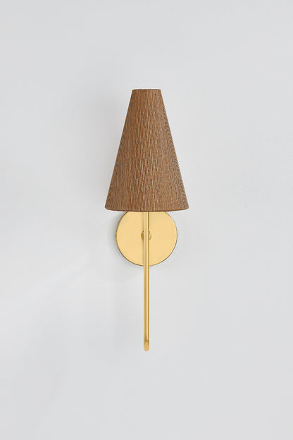 Mitzi by Hudson Valley Lighting Jessel Wall Sconce in Aged Brass, detail view 1