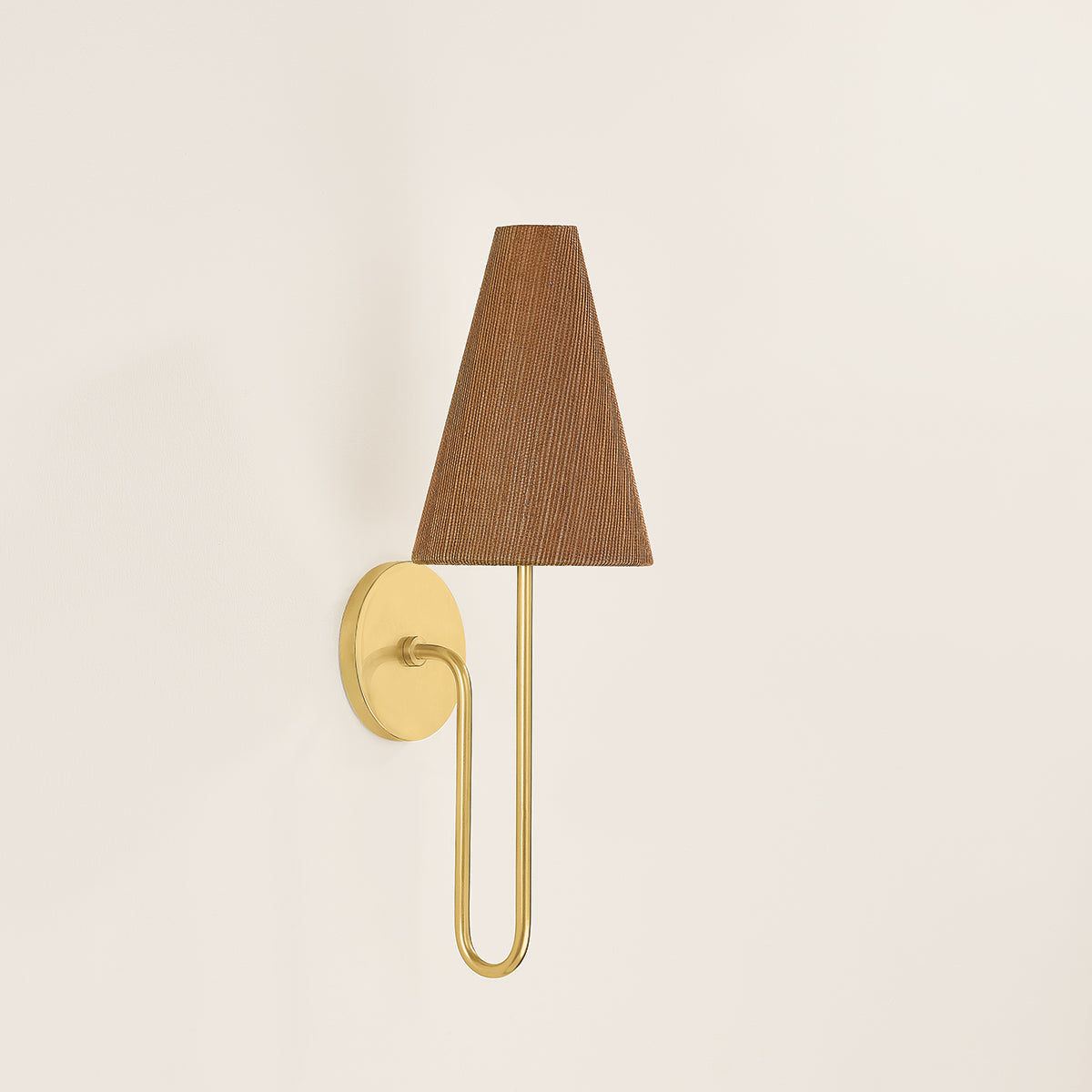 Mitzi by Hudson Valley Lighting Jessel Wall Sconce in Aged Brass, detail view 2