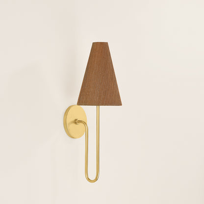 Mitzi by Hudson Valley Lighting Jessel Wall Sconce in Aged Brass, detail view 2