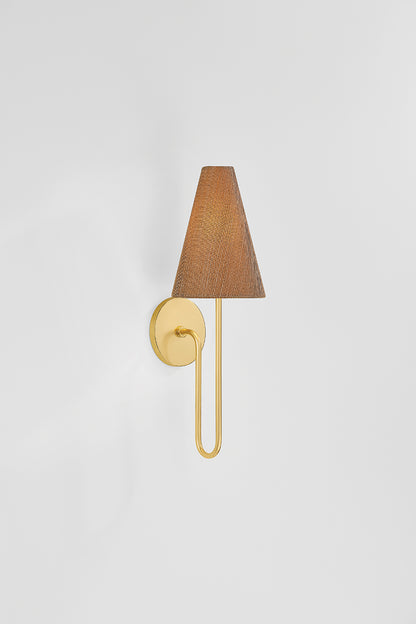 Mitzi by Hudson Valley Lighting Jessel Wall Sconce in Aged Brass, detail view 3
