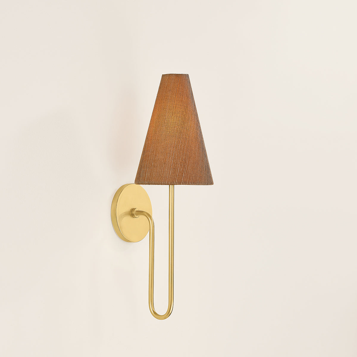 Mitzi by Hudson Valley Lighting Jessel Wall Sconce in Aged Brass, detail view 4