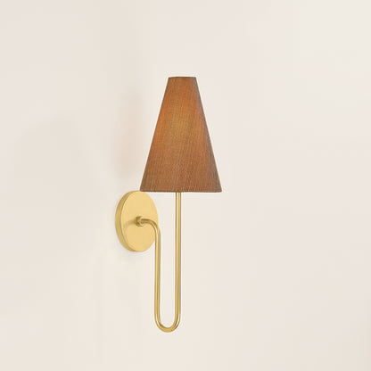 Mitzi by Hudson Valley Lighting Jessel Wall Sconce in Aged Brass, detail view 4