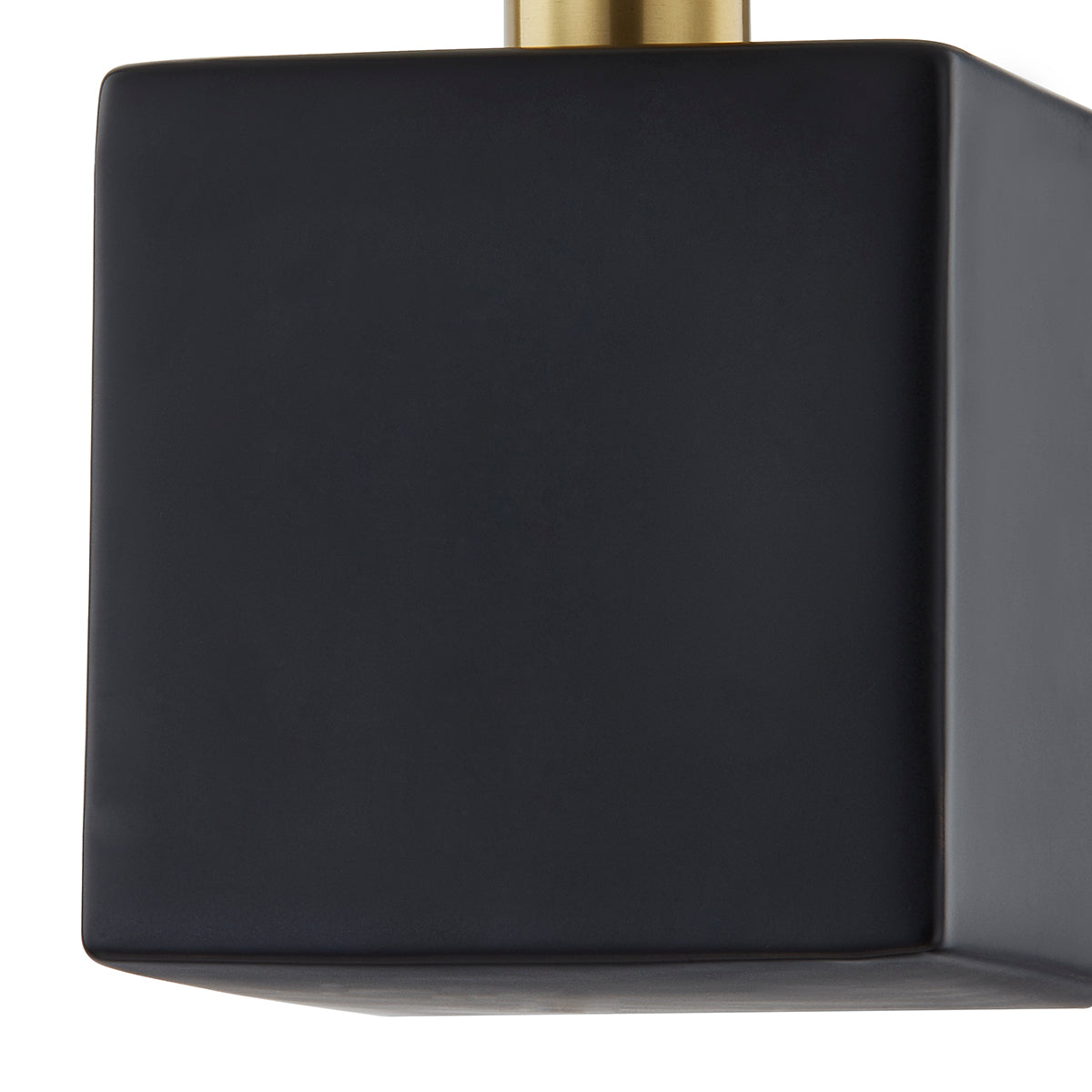 Mitzi by Hudson Valley Lighting Joey Wall Sconce in Aged Brass / Ceramic Satin Black, detail view 1