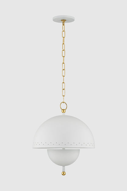 Mitzi by Hudson Valley Lighting Jojo Pendant in Aged Brass / Soft White, detail view 1