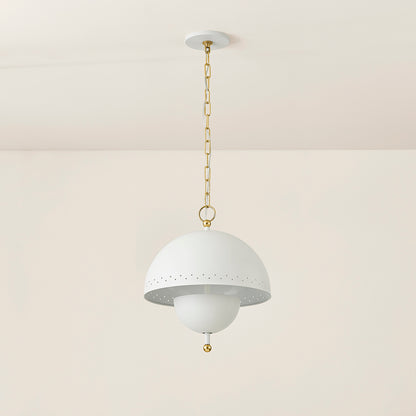 Mitzi by Hudson Valley Lighting Jojo Pendant in Aged Brass / Soft White, detail view 2