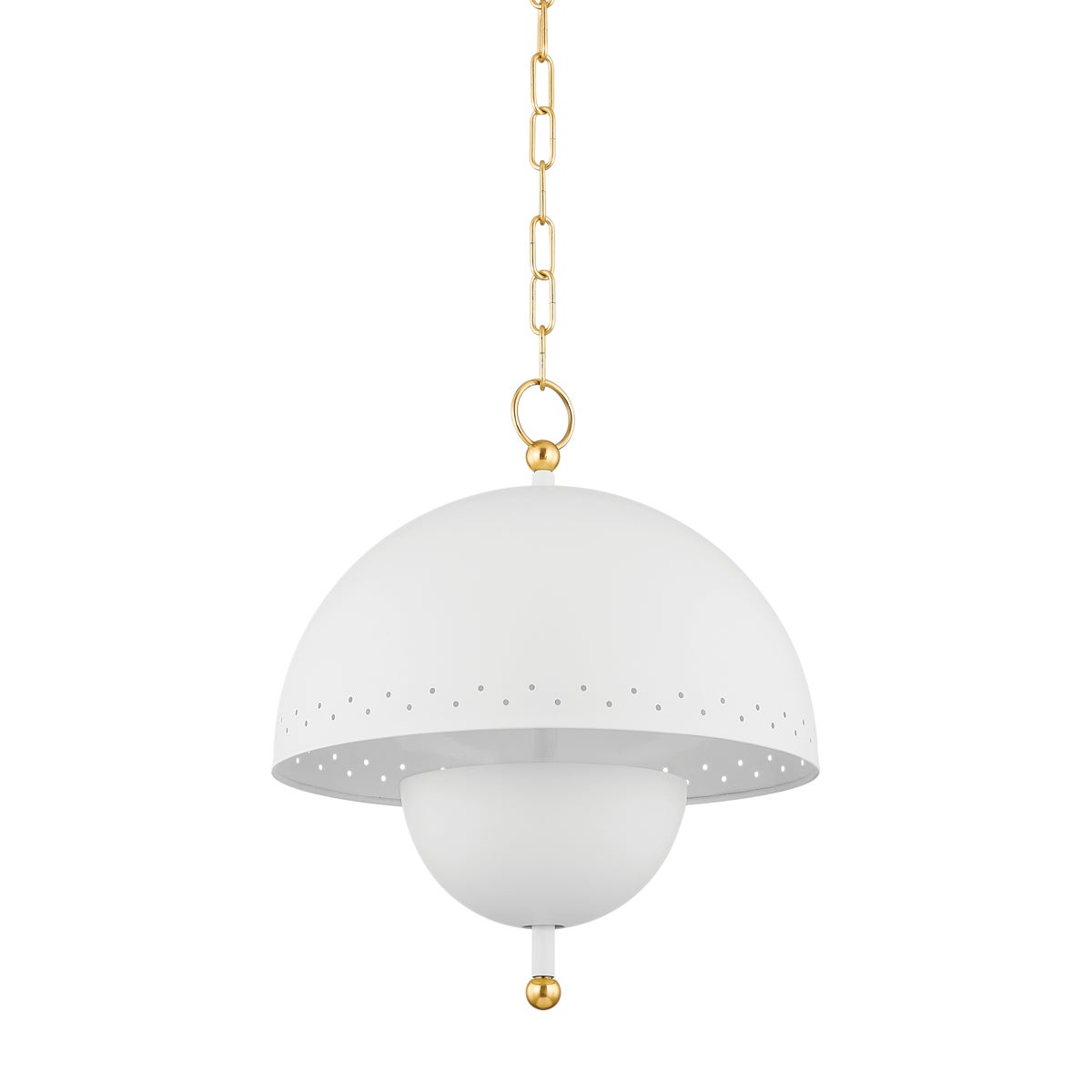 Mitzi by Hudson Valley Lighting Jojo Pendant in Aged Brass / Soft White