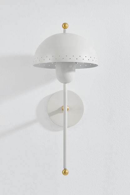 Mitzi by Hudson Valley Lighting Jojo Wall Sconce in Aged Brass / Soft White, detail view 1