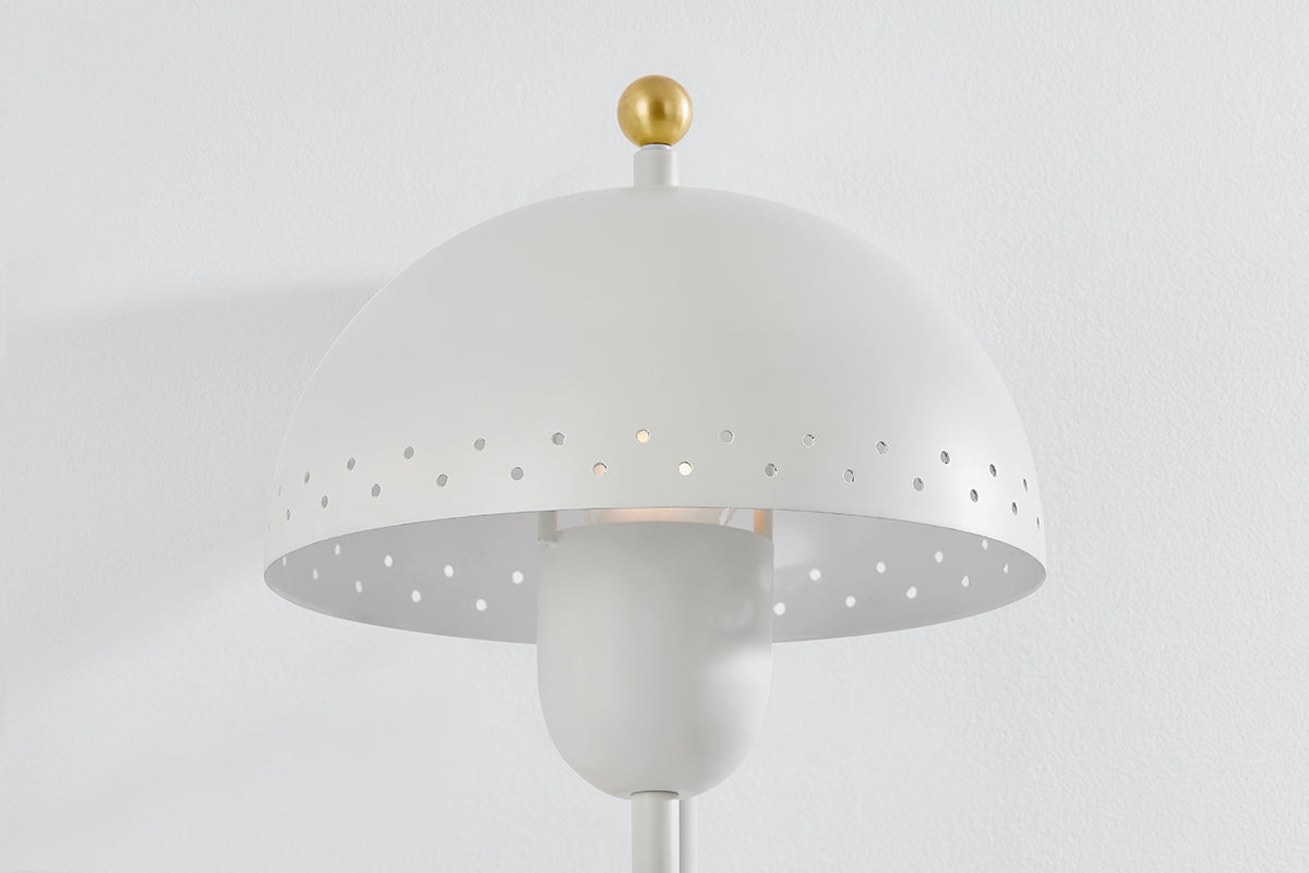 Mitzi by Hudson Valley Lighting Jojo Wall Sconce in Aged Brass / Soft White, detail view 2