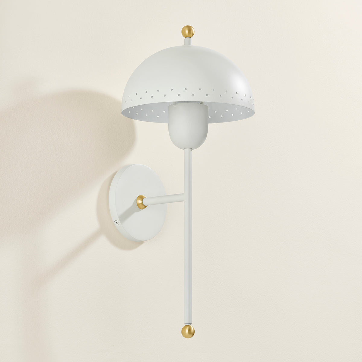 Mitzi by Hudson Valley Lighting Jojo Wall Sconce in Aged Brass / Soft White, detail view 3