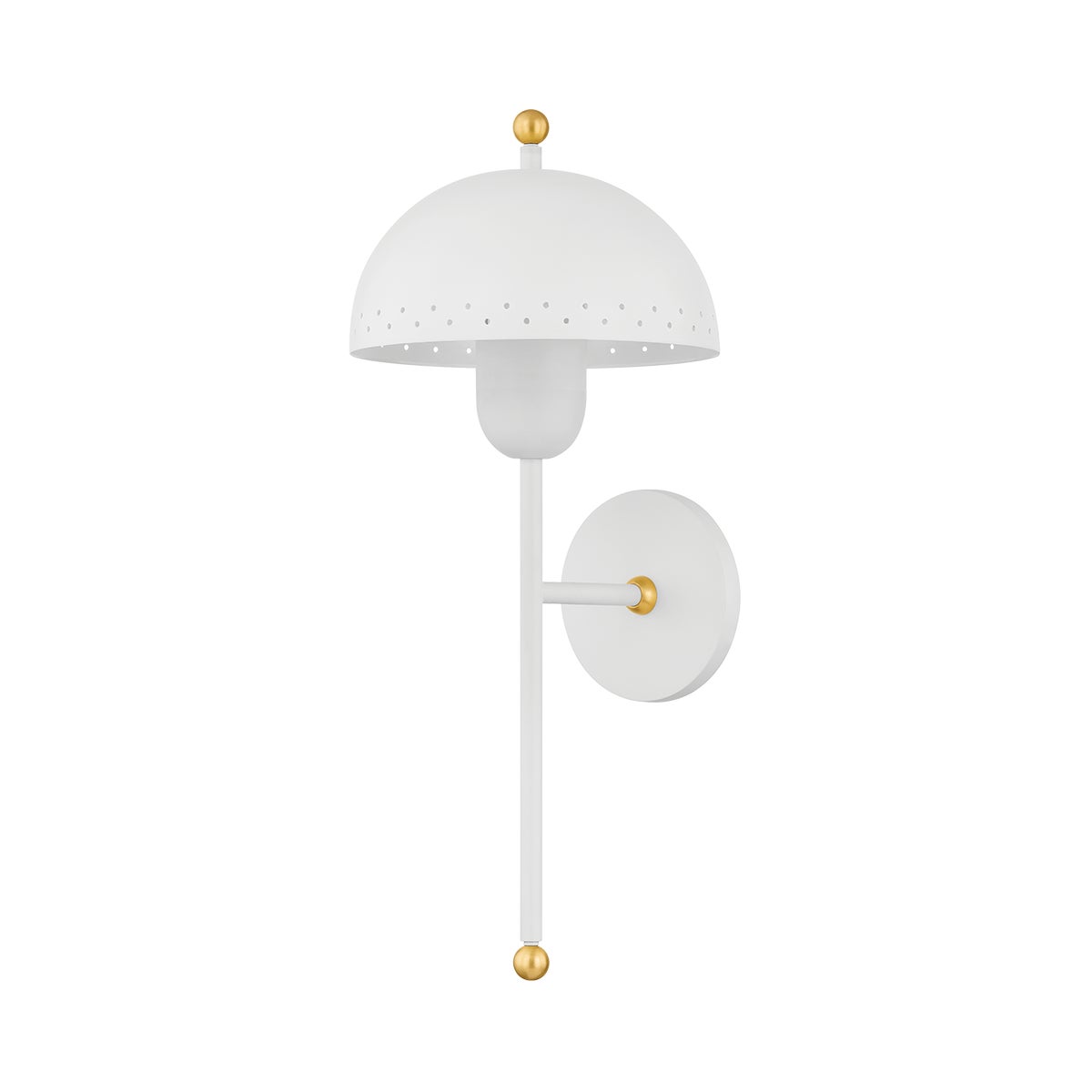 Mitzi by Hudson Valley Lighting Jojo Wall Sconce in Aged Brass / Soft White