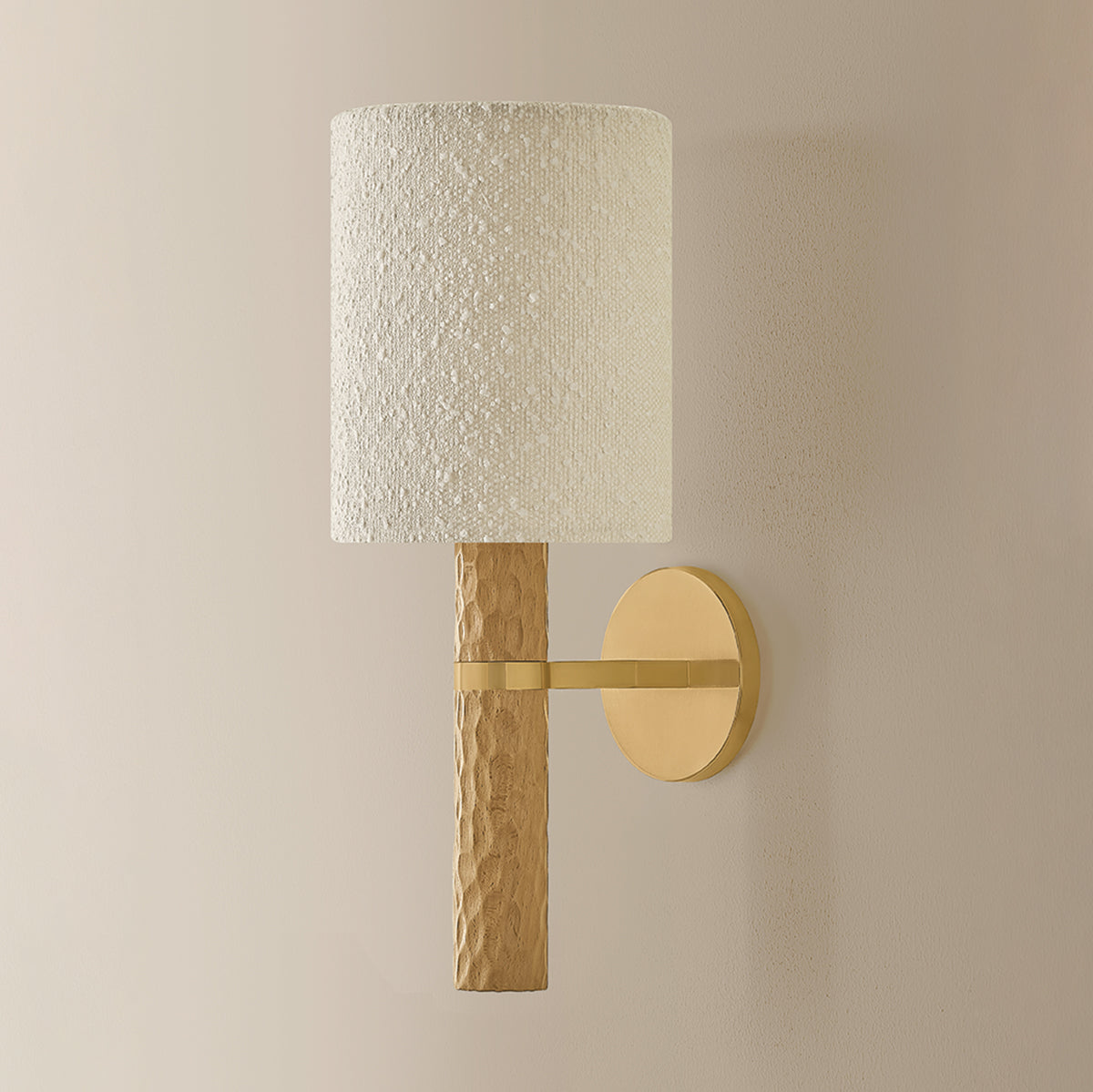 Mitzi by Hudson Valley Lighting Jones Wall Sconce in Aged Brass, detail view 2