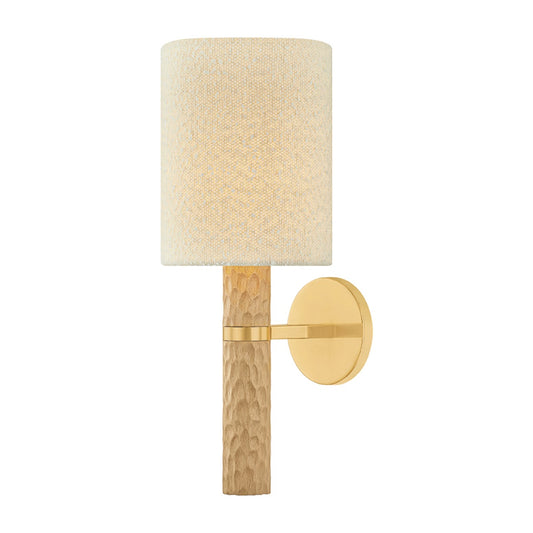 Mitzi by Hudson Valley Lighting Jones Wall Sconce in Aged Brass