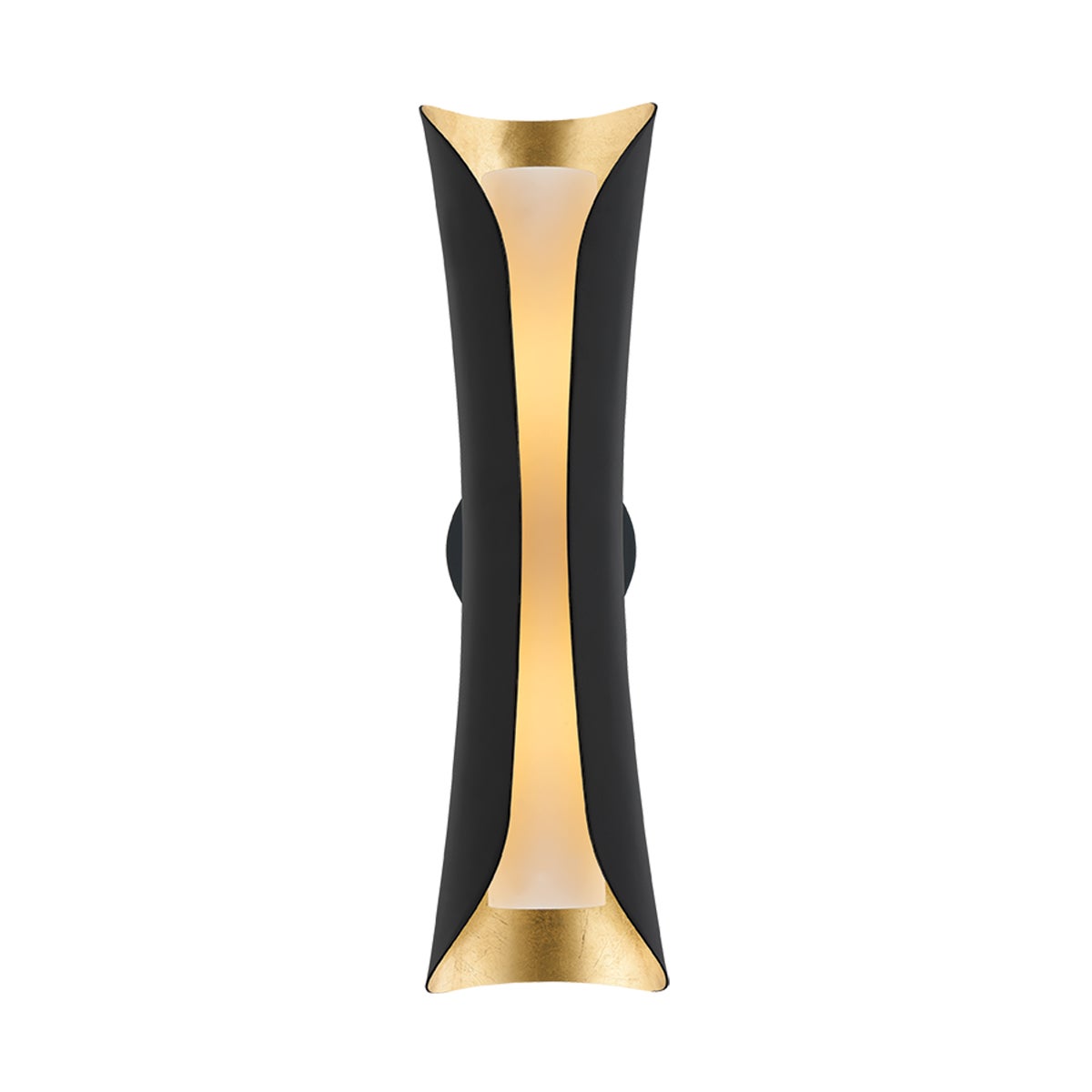 Mitzi by Hudson Valley Lighting Josie Large Wall Sconce in Gold Leaf / Black