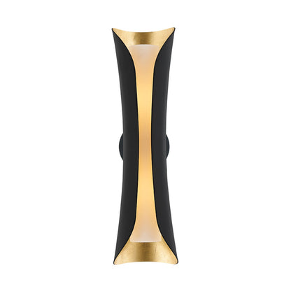 Mitzi by Hudson Valley Lighting Josie Large Wall Sconce in Gold Leaf / Black