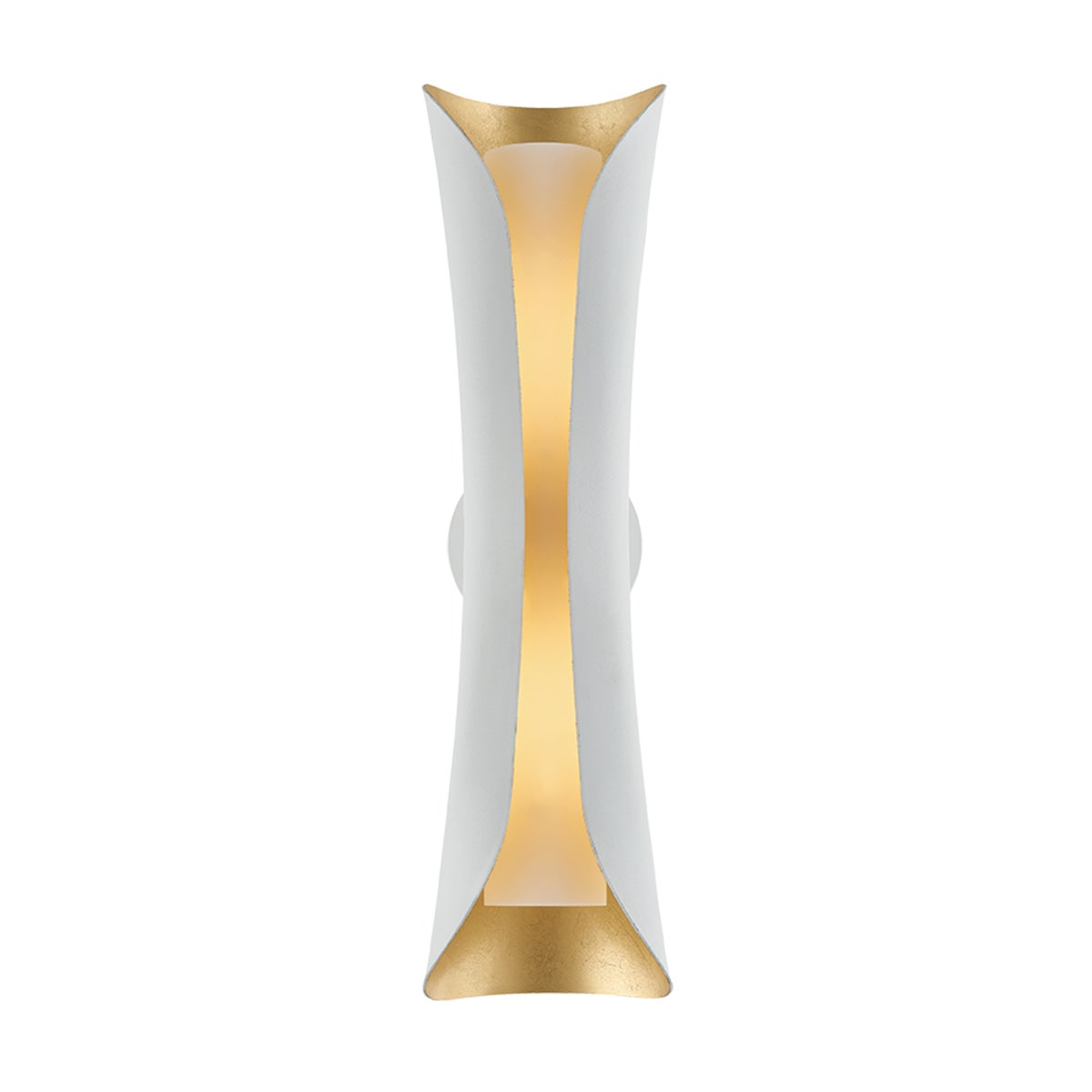 Mitzi by Hudson Valley Lighting Josie Large Wall Sconce in Gold Leaf / White