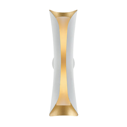 Mitzi by Hudson Valley Lighting Josie Large Wall Sconce in Gold Leaf / White