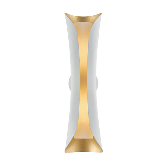 Mitzi by Hudson Valley Lighting Josie Large Wall Sconce in Gold Leaf / White