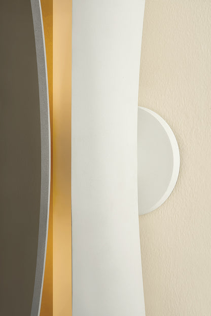 Mitzi by Hudson Valley Lighting Josie Large Wall Sconce in Gold Leaf / White, detail view 5