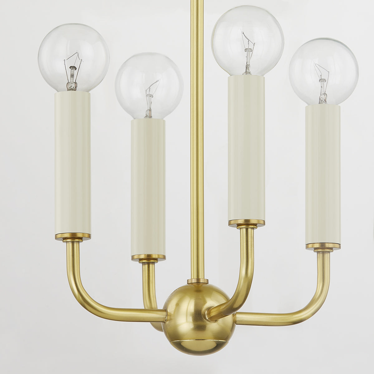 Mitzi by Hudson Valley Lighting June Large Lantern in Aged Brass, detail view 2