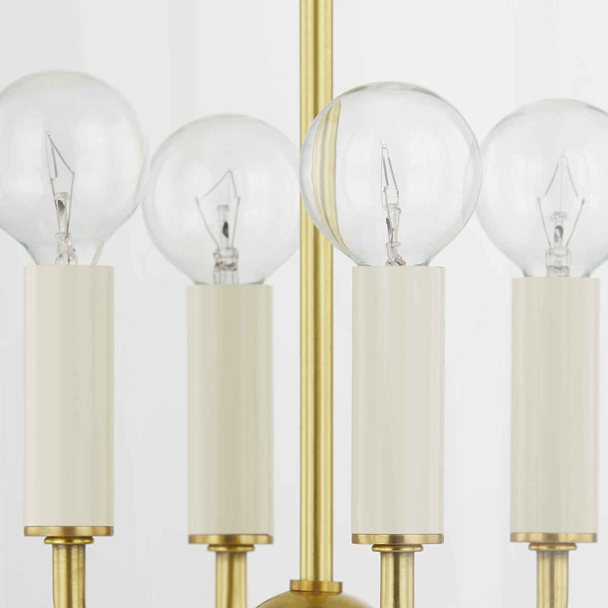 Mitzi by Hudson Valley Lighting June Small Lantern in Aged Brass, detail view 2